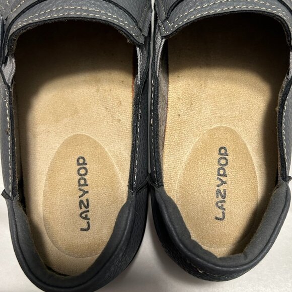 LAZYPOP Gray Classic Comfort Leather Loafers Women's Size 9.5 - Picture 12 of 14